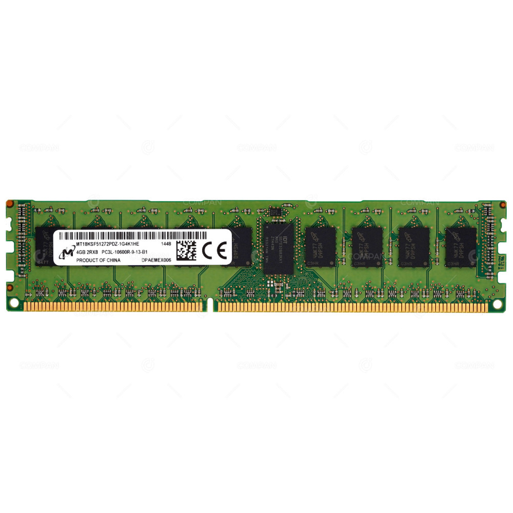 MT18KSF51272PDZ-1G4K1  MICRON DDR3 4GB 2RX8 PC3L-10600 1333MHZ RDIMM CL9